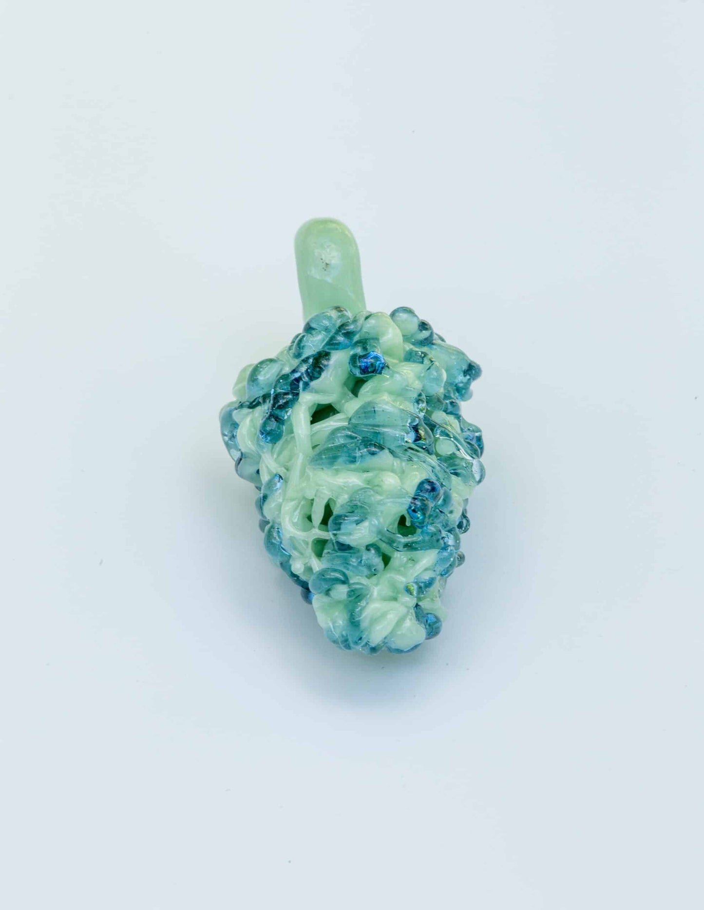 heady glass pendant - Nug Pendant (Blue & Mint) by Tammy Baller