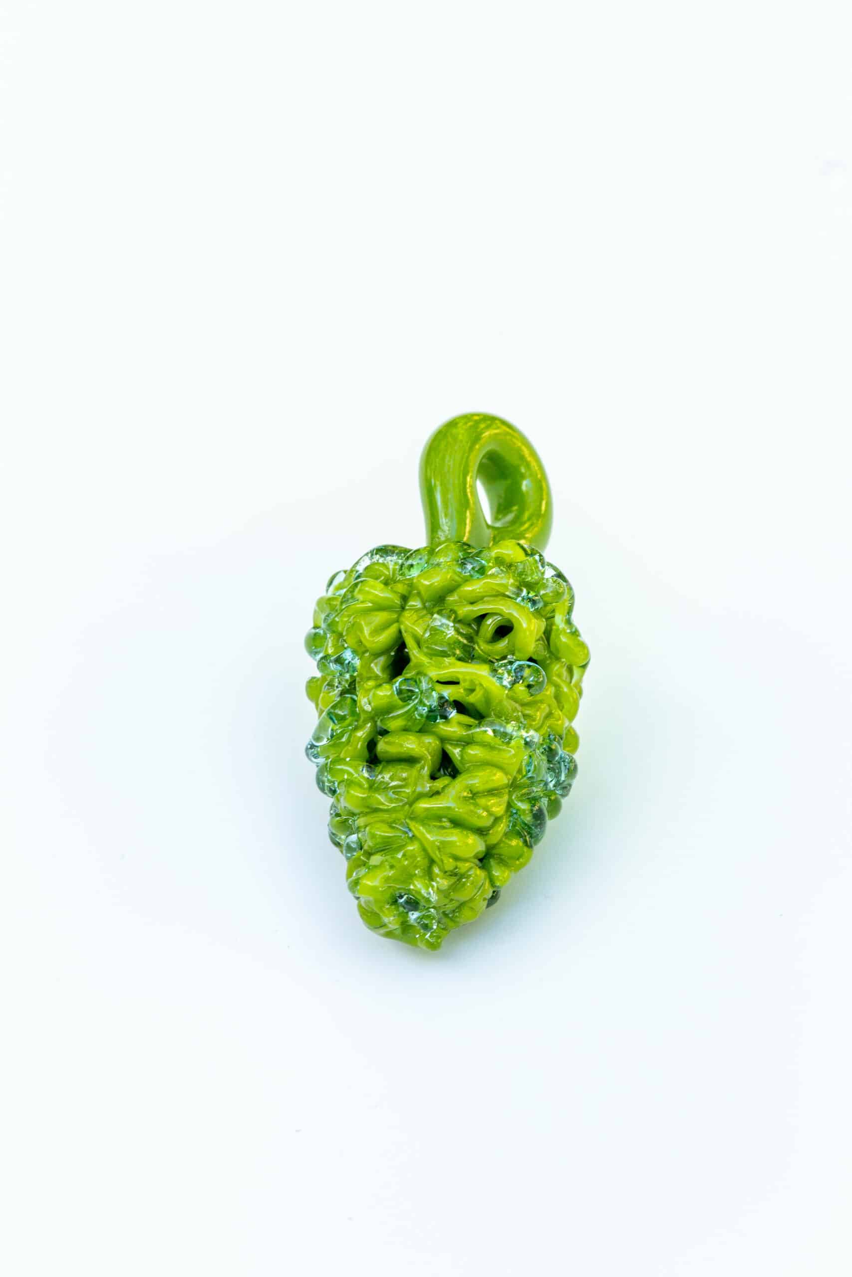 sophisticated glass pendant - Nug Pendant (Green) by Tammy Baller