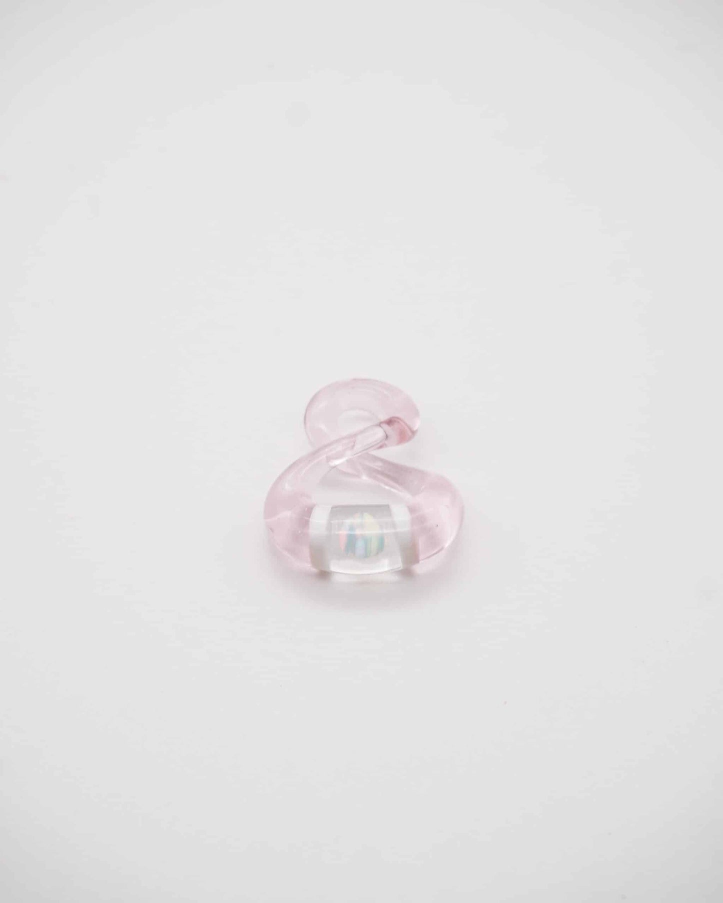 luxurious glass pendant - Pink Itty Bitty Infinity Pendant by NateyLove