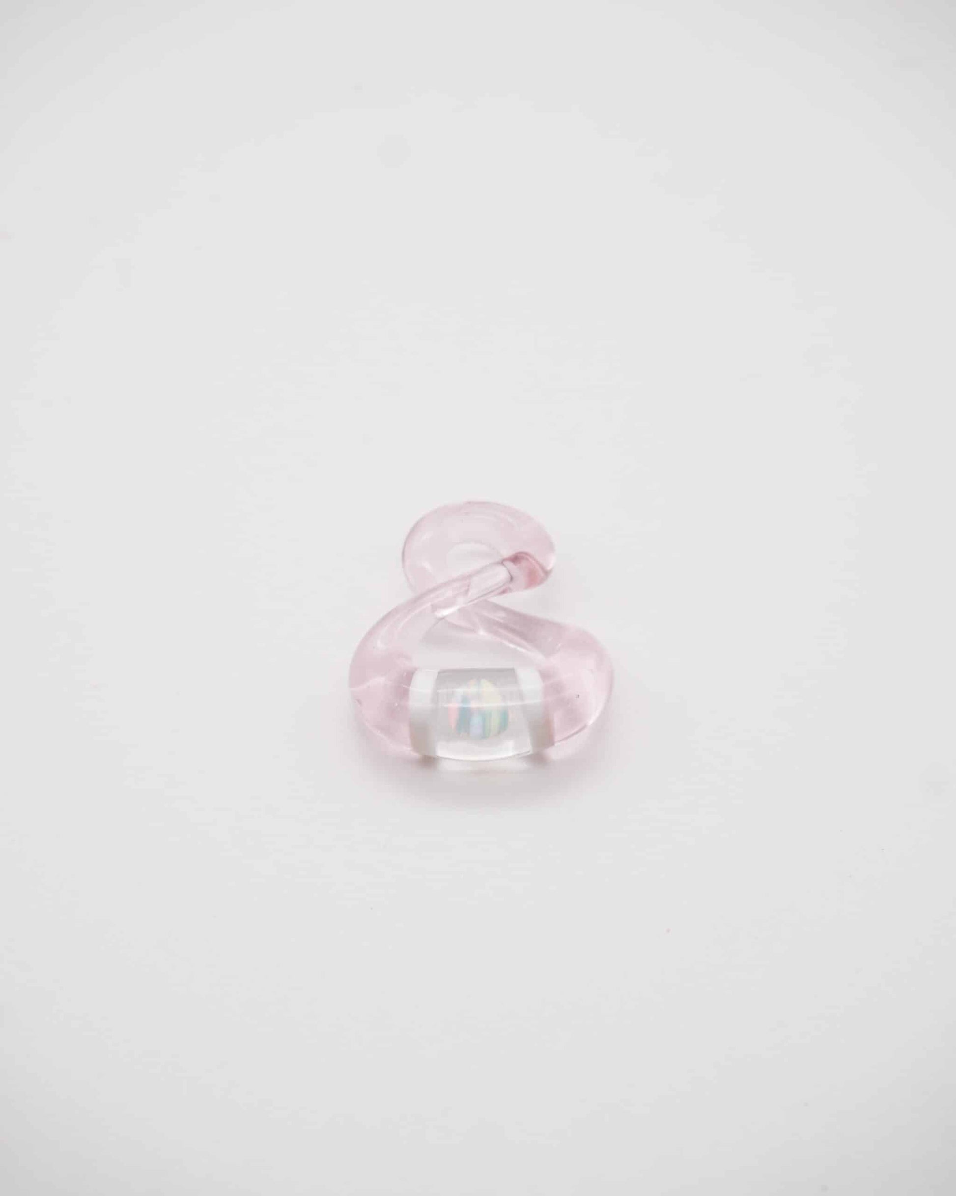luxurious glass pendant - Pink Itty Bitty Infinity Pendant by NateyLove