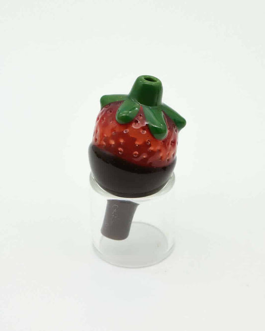 soft design of the Chocolate Strawberry Bubble Carb Cap by Gnarla Carla