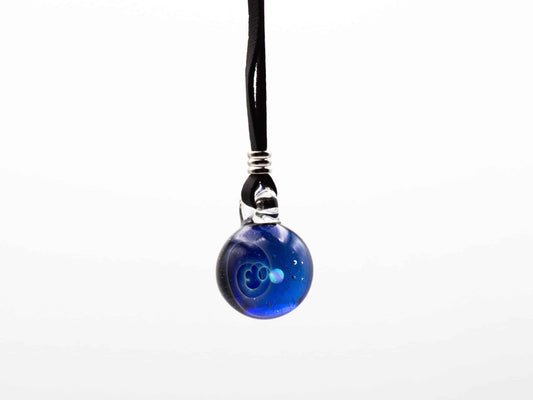 meticulously crafted glass pendant - Royal Blue Cosmo Pendant by ColorWorks