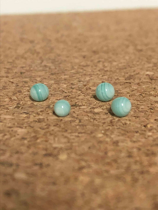 artisan-crafted art piece - 3mm Aqua Terp Pearl by Gnarla Carla