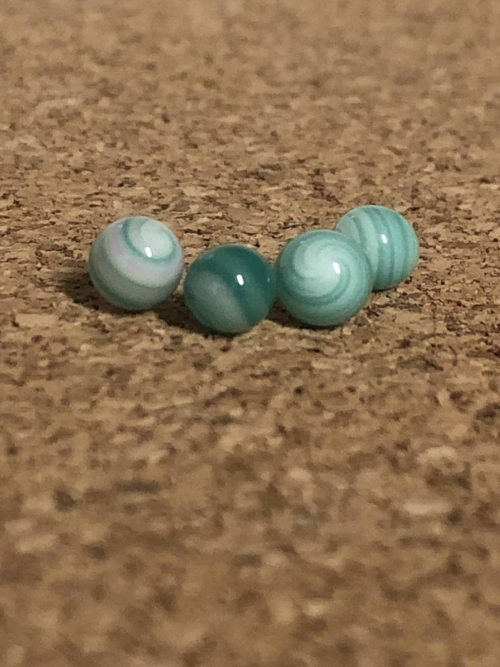innovative art piece - 6mm Aqua Terp Pearl by Gnarla Carla