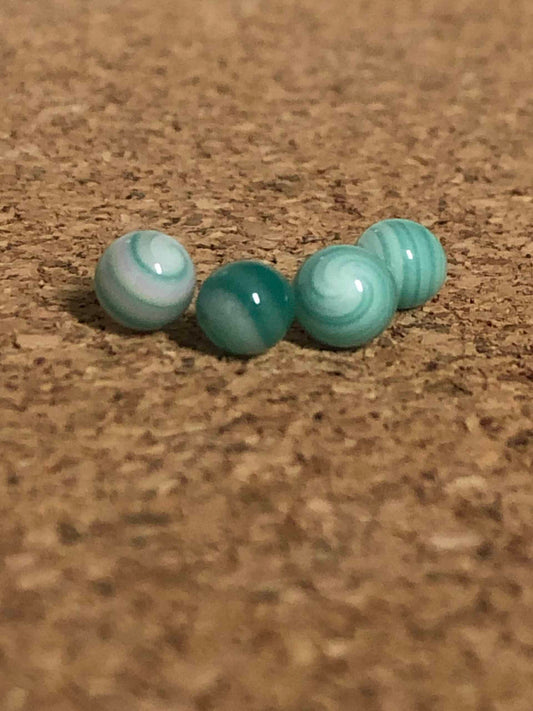 innovative art piece - 6mm Aqua Terp Pearl by Gnarla Carla