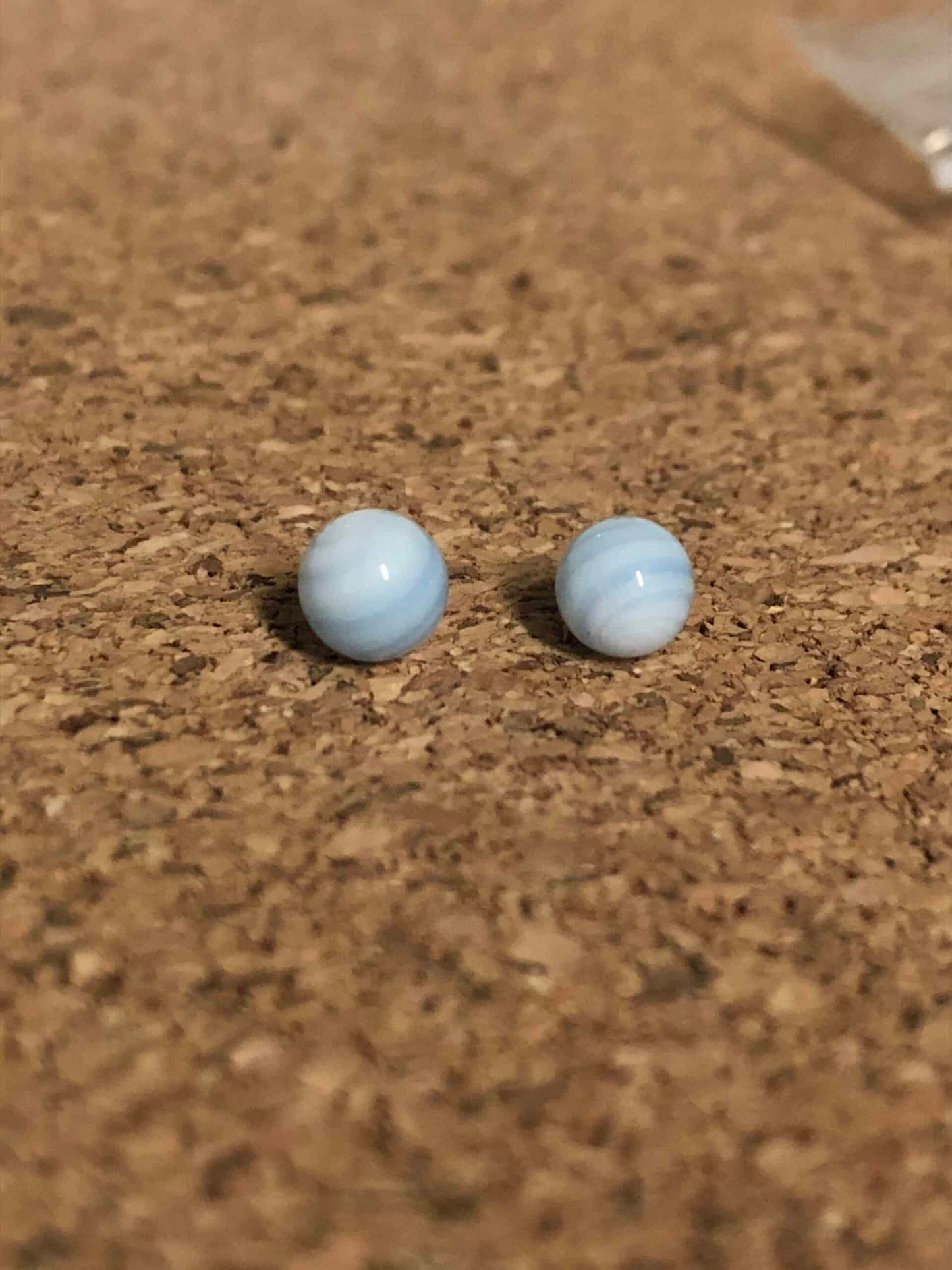 meticulously crafted art piece - 6mm White Terp Pearl by Gnarla Carla