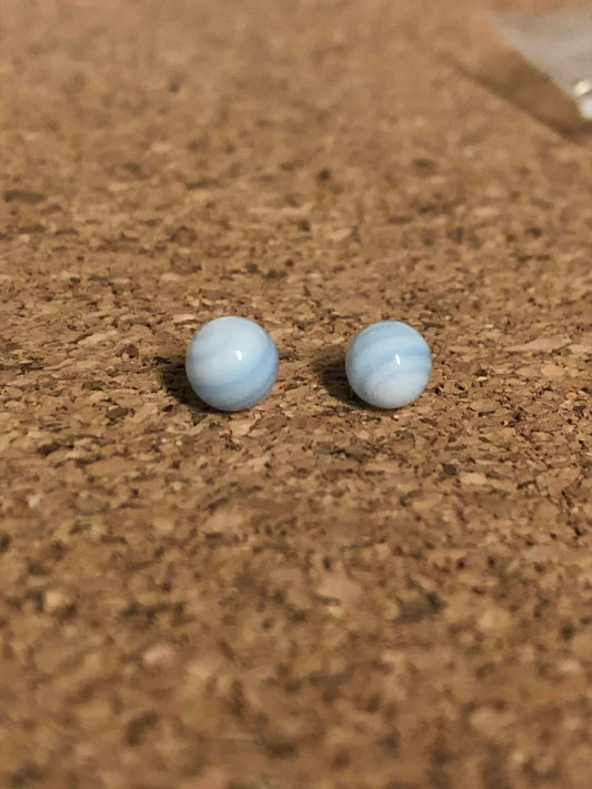 meticulously crafted art piece - 6mm White Terp Pearl by Gnarla Carla