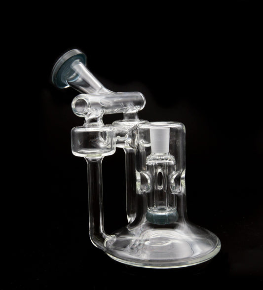 exquisite art piece - (Sub4) Deja Blue UV Double Fab Cycler by Subliminal Glass