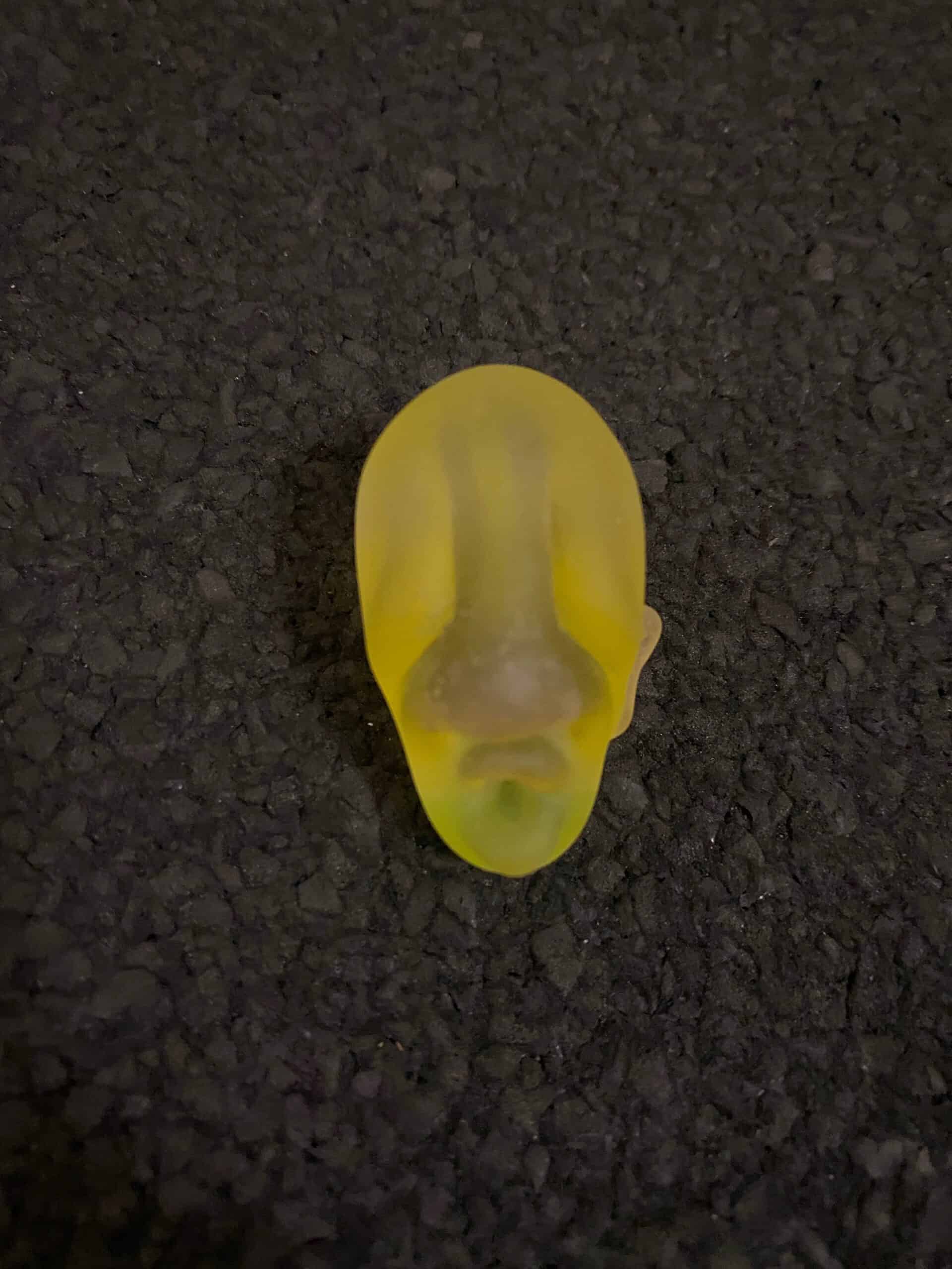 heady glass pendant - Lemon Drop Neolithic Head Pendant by Gomez Glass
