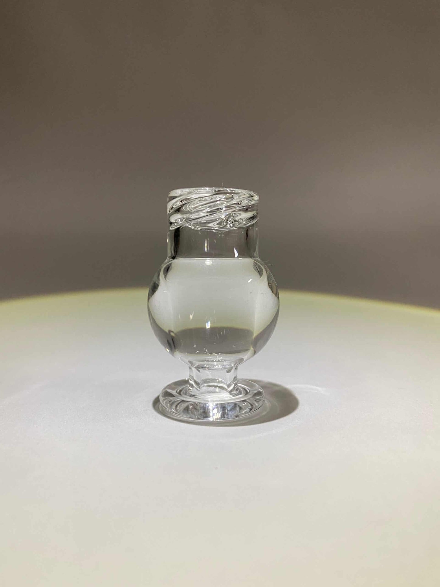 soft design of the 25mm Clear Bubble Spinner Carb Cap by Bradley Miller