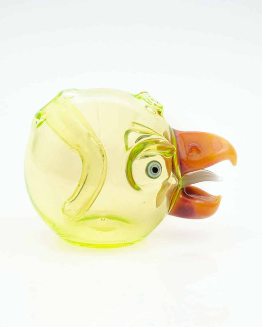 hand-blown design of the Illuminati Angry Bird Rig by Burtoni