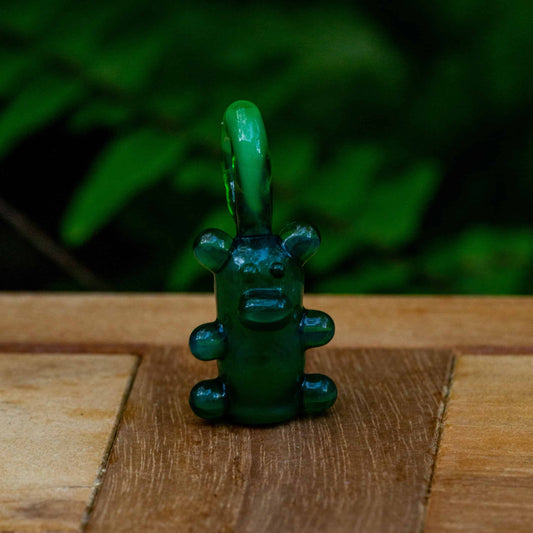meticulously crafted glass pendant - Plant Phibeam Heady Bear Pendant by Alexander the Great