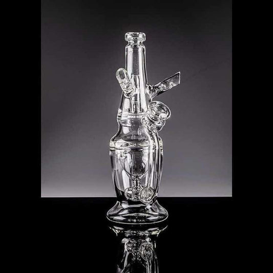 sophisticated design of the Apex Xhaleincycler Rig (w/ Case & Carb Cap) by Robert Mickelsen
