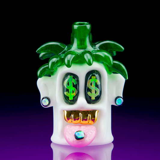 sophisticated design of the Mr. Richie Head Rig w/ Opal Earrings & Gold Grill by Ryder Glass