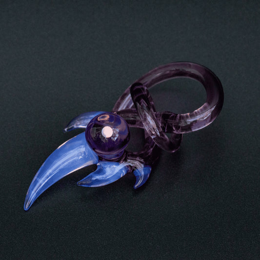 artisan-crafted glass pendant - Purple Pendant by Cambria Glass