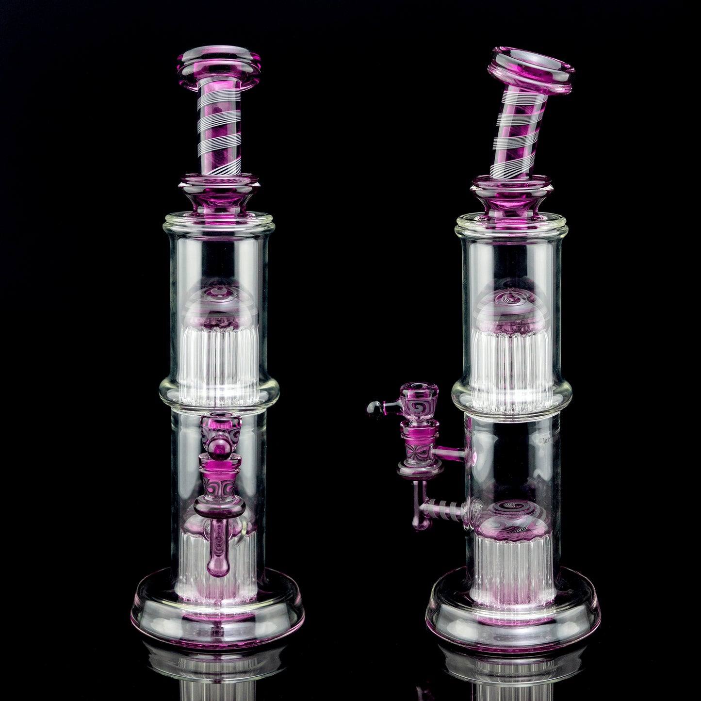 heady art piece - Leisure Elite Series Gold Amethyst 26/29 Arm Tube