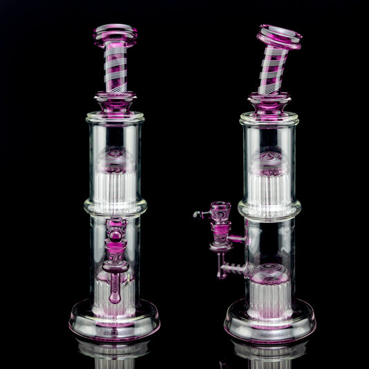 heady art piece - Leisure Elite Series Gold Amethyst 26/29 Arm Tube