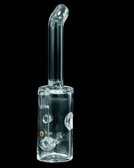 luxurious art piece - Yellow Eye Fizzer #2 by JEBB Glass