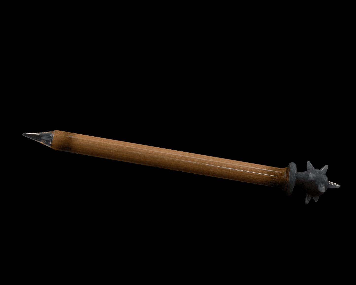 heady art piece - Flail Mace Weapon Dabber by JEBB Glass