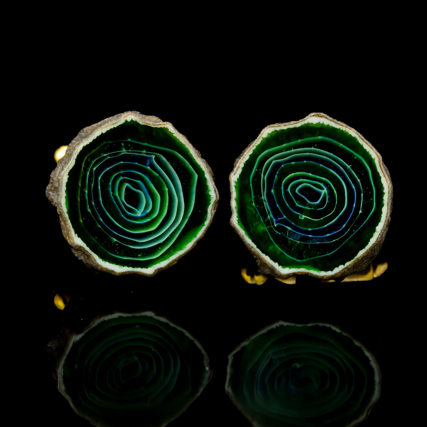 Green Agate Cufflinks by Green T (2024)