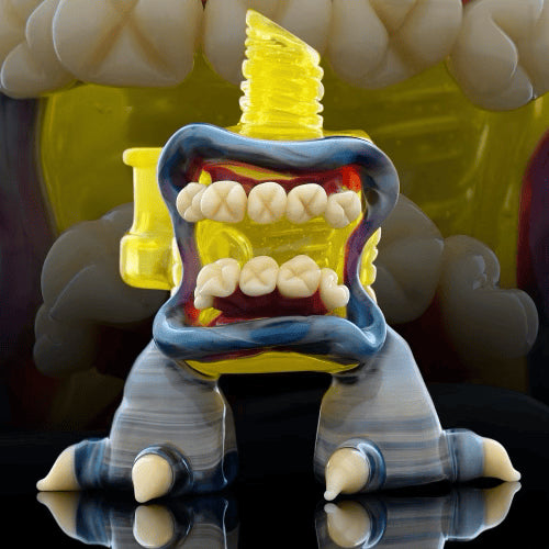 heady design of the Collab Mini Rig by FrostysFresh & Hood Ratt Shit