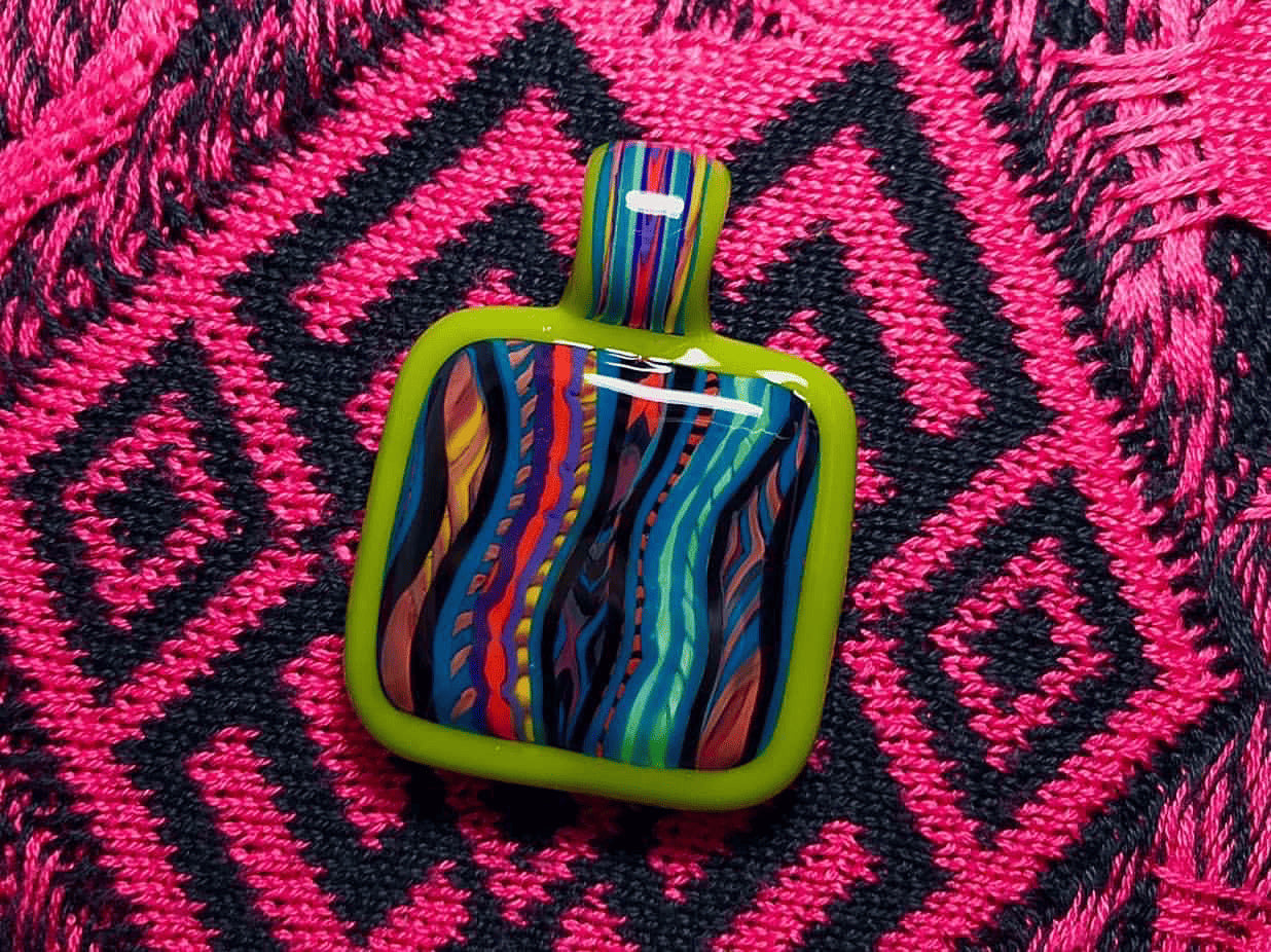 sophisticated glass pendant - Textile Coogi Pendant (A) by Trip A
