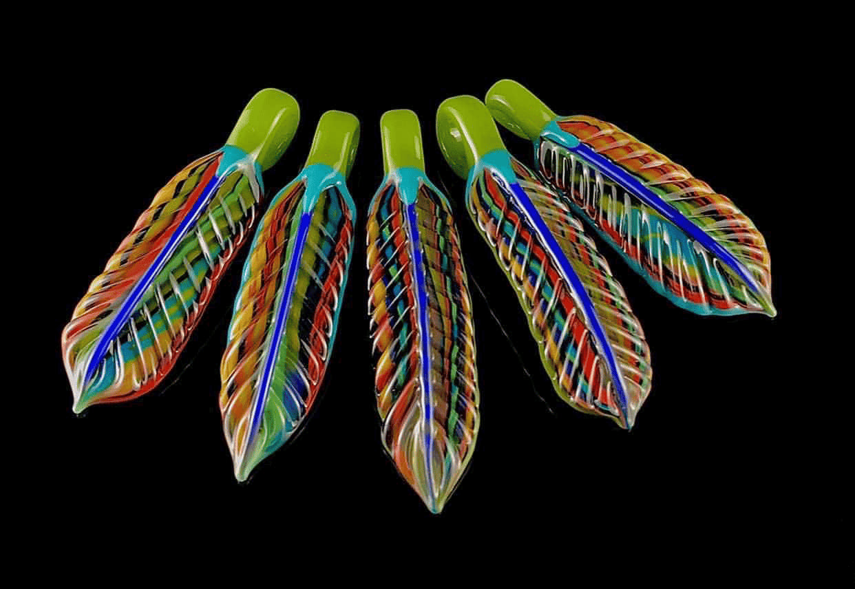 luxurious glass pendant - Coogi Feather Pendant (A) by Trip A