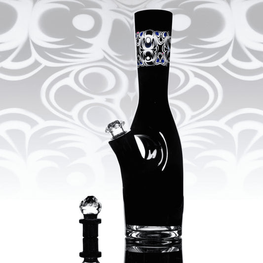 exquisite design of the Collab Sake Bottle Rig by TK Happa x Yoshinori Kondo