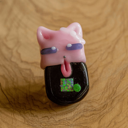 artisan-crafted glass pendant - Akanbeeko Pendant by Sakibomb x Nerv Glass
