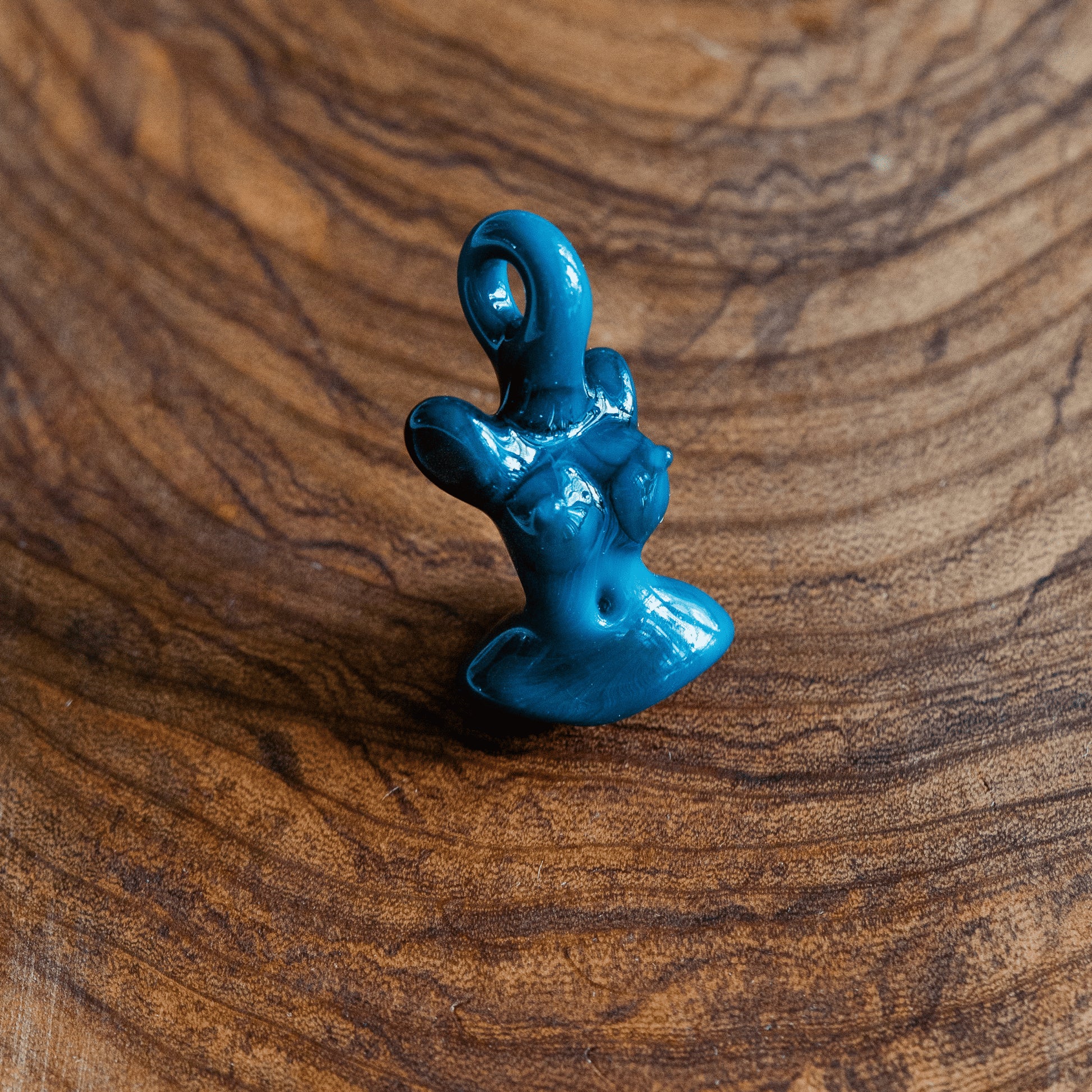 exquisite glass pendant - Aqua Azul Torso Pendant by KT Scissorbaby