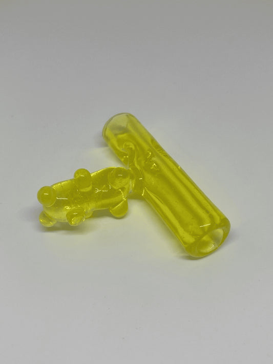 innovative art piece - Heady Bear Tip (A) by Alexander The Great Glass