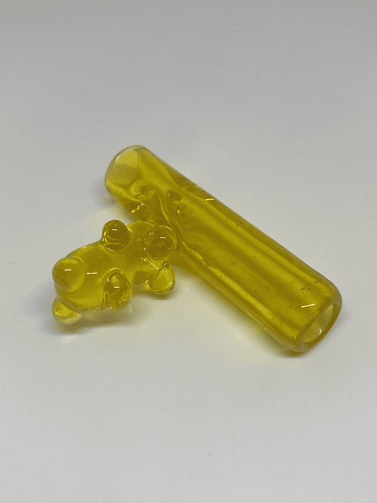 exquisite art piece - Heady Bear Tip (J) by Alexander The Great Glass