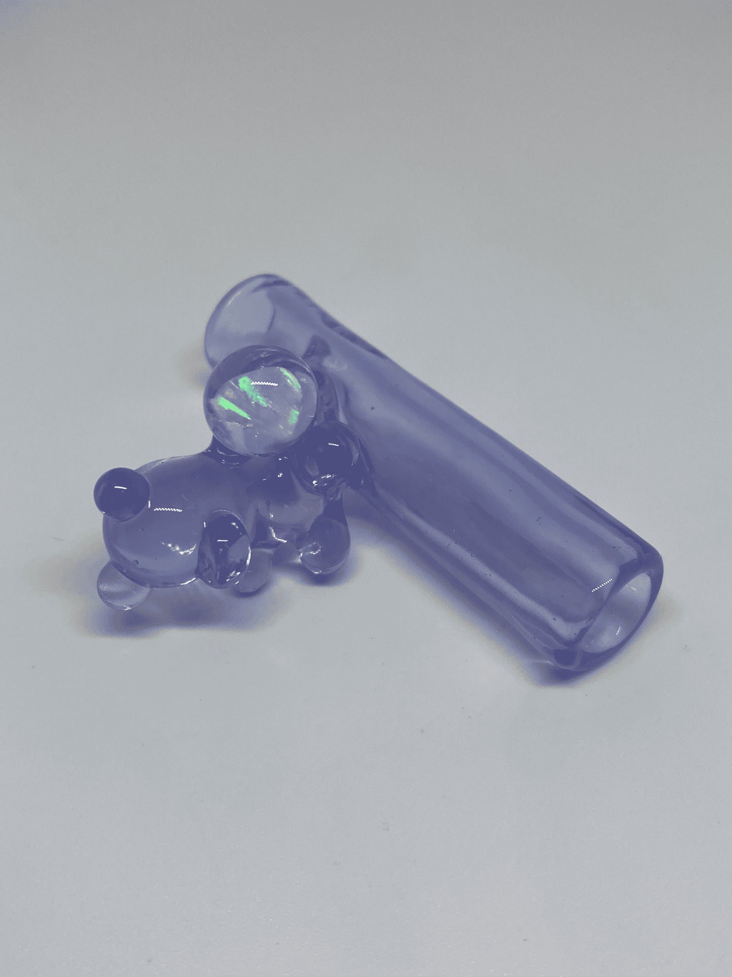 innovative art piece - Heady Bear Tip w/ Opal (W) by Alexander The Great Glass