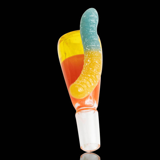 hand-blown art piece - 14mm Slide (B) by Sherbet Glass x Emperial Glass