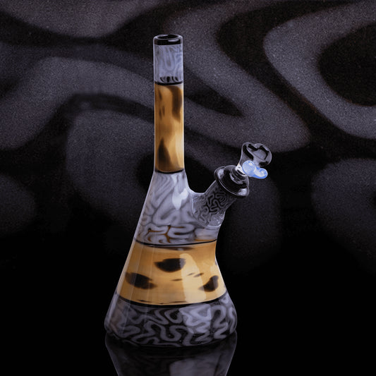 heady art piece - Blue Brain Tube by Algae Glass x Sakibomb (2021)