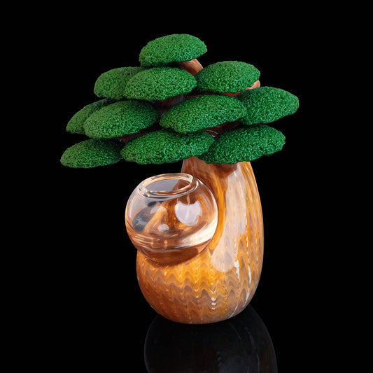 hand-blown art piece - Solo Sake Set (#2) by Bubbles the Butcher