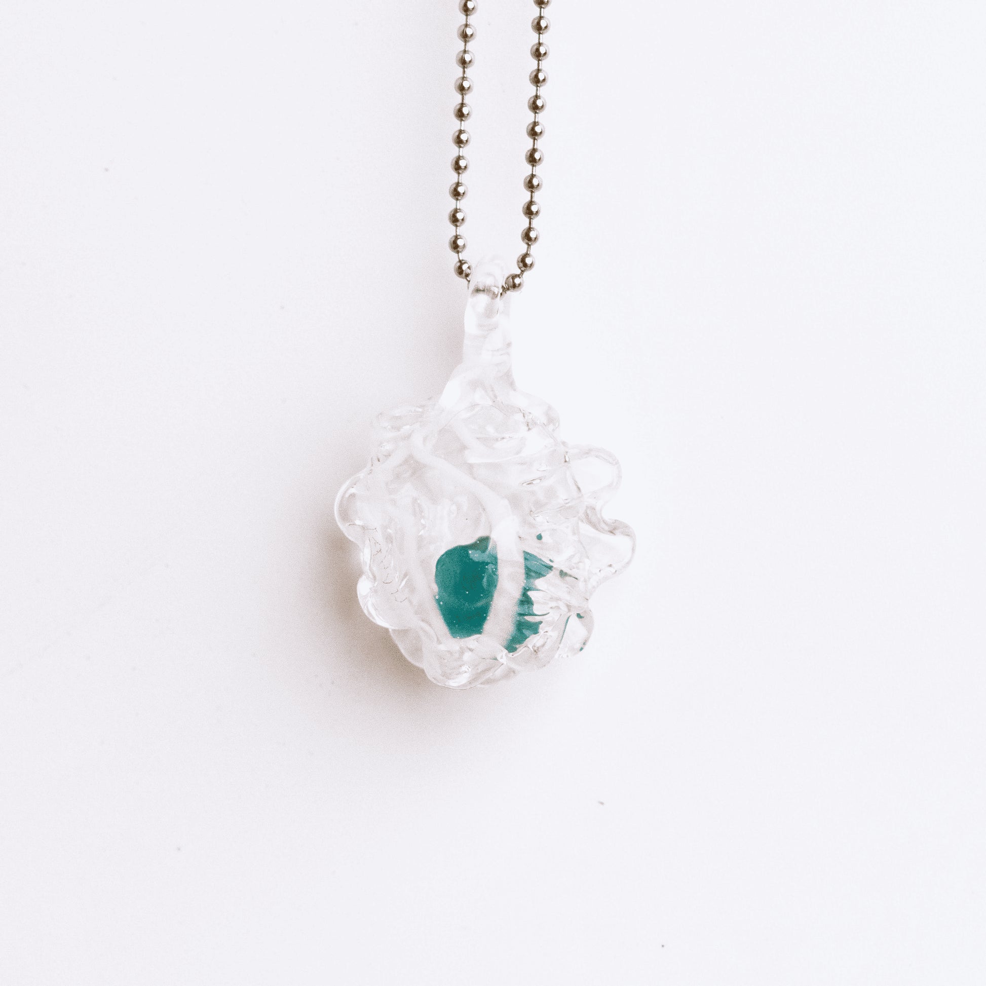 meticulously crafted glass pendant - Oyster Seashell Pendant (G) by Patty D Glass