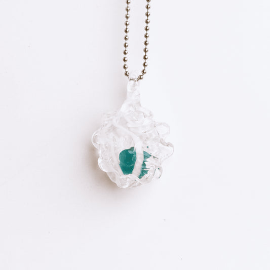meticulously crafted glass pendant - Oyster Seashell Pendant (G) by Patty D Glass
