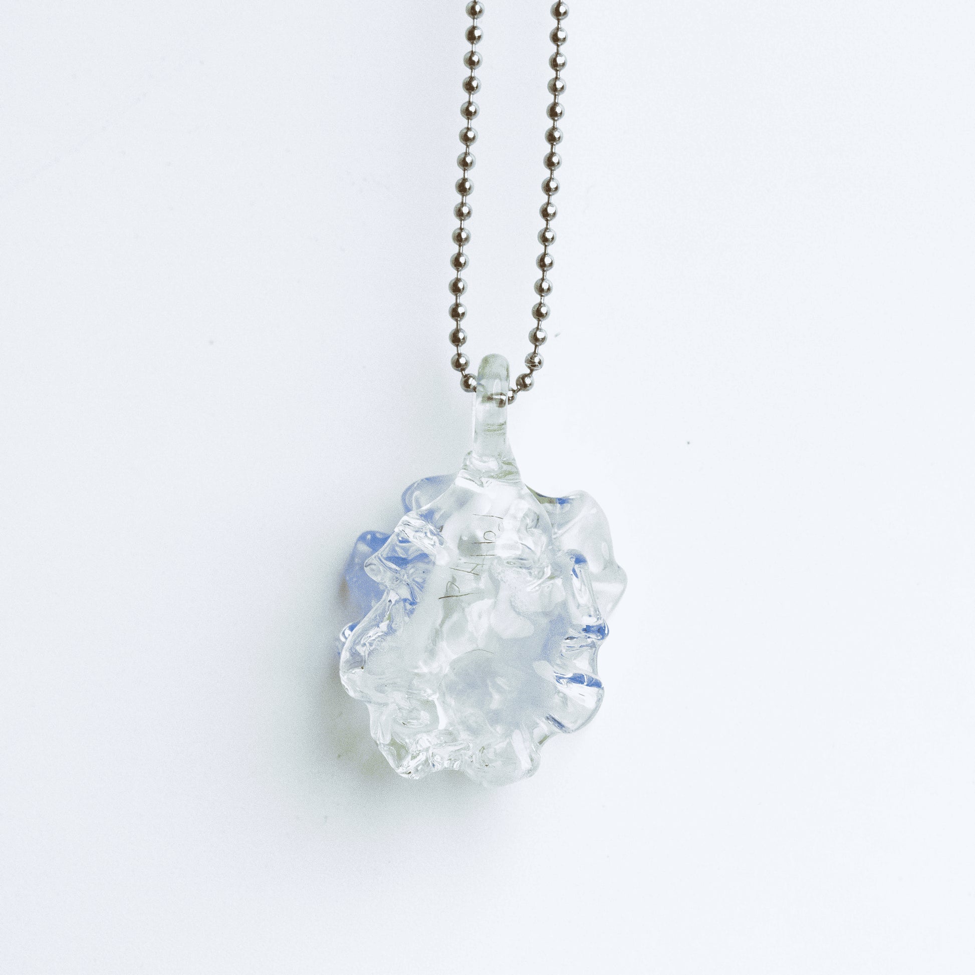 exquisite glass pendant - Oyster Seashell Pendant (R) by Patty D Glass