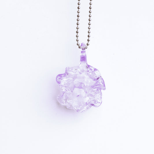 meticulously crafted glass pendant - Oyster Seashell Pendant (B) by Patty D Glass
