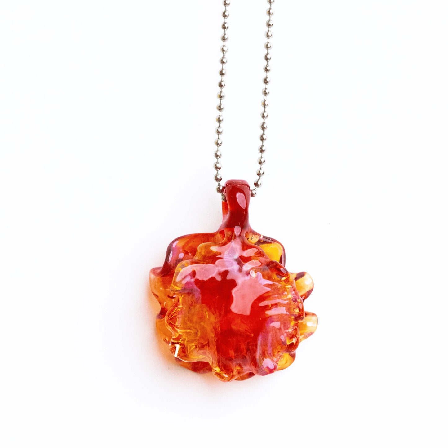 sophisticated glass pendant - Oyster Seashell Pendant (M) by Patty D Glass