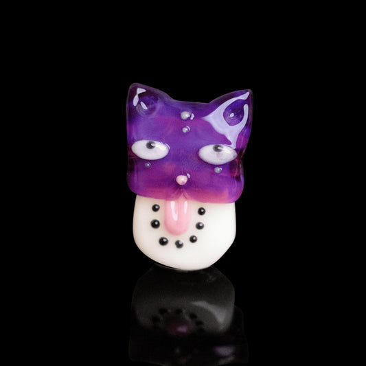 hand-blown glass pendant - Akanbeeko Pendant (B) by Sakibomb (2021)