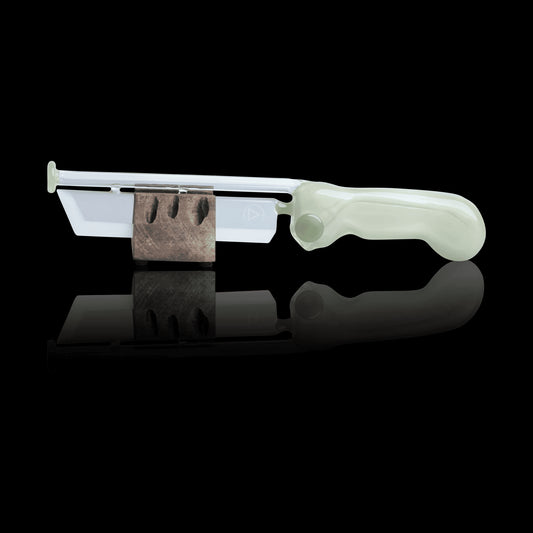 meticulously crafted art piece - Hulk Satin Color Handle Combat Knife w/ Stand by Mad Machete Matt