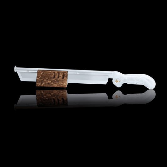 meticulously crafted art piece - UV Wig Wag Miami Blade Machete w/ Stand by Mad Machete Matt