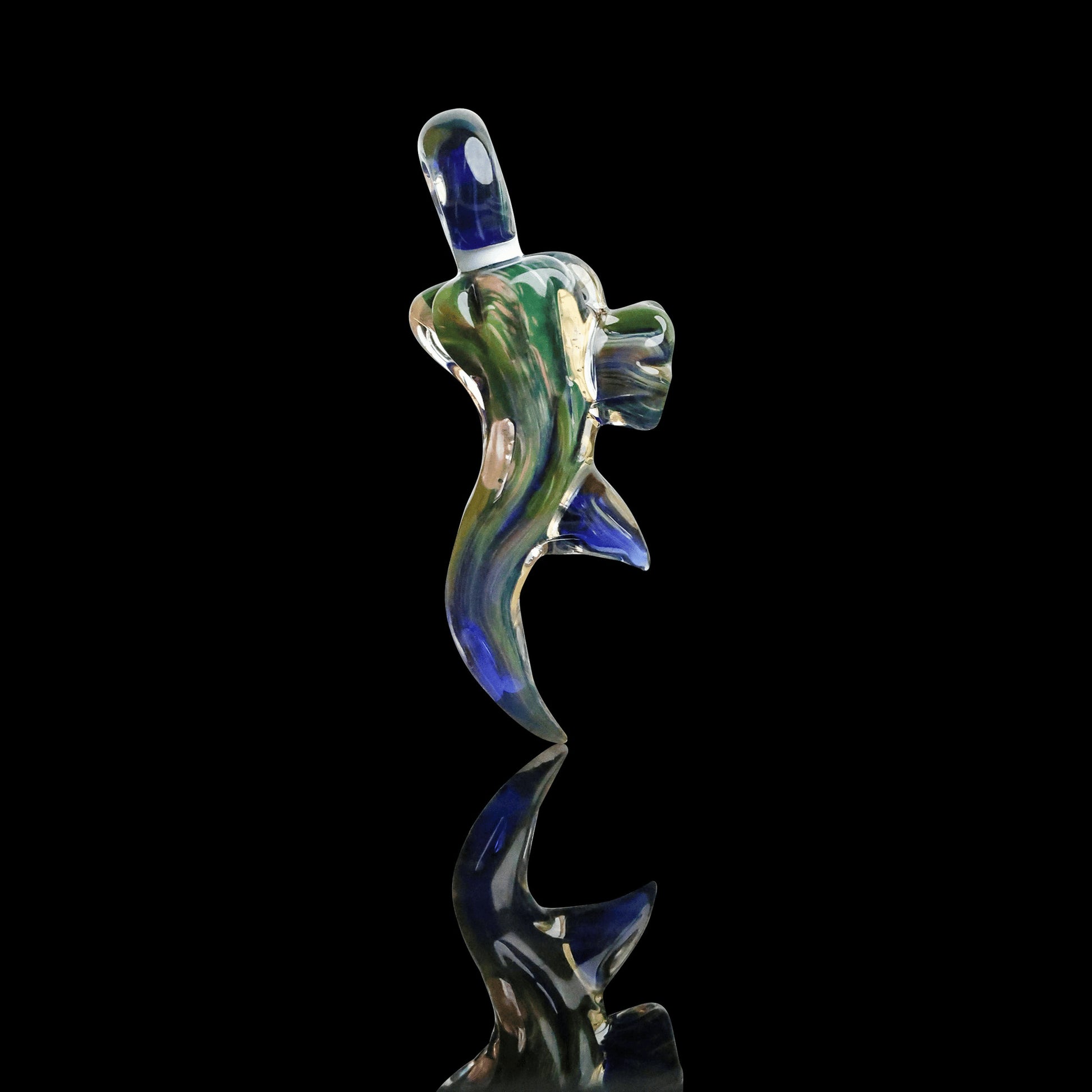 meticulously crafted glass pendant - Antler Collab Pendant by Nathan (N8) Miers x ElksThatRun (2022 Drop)