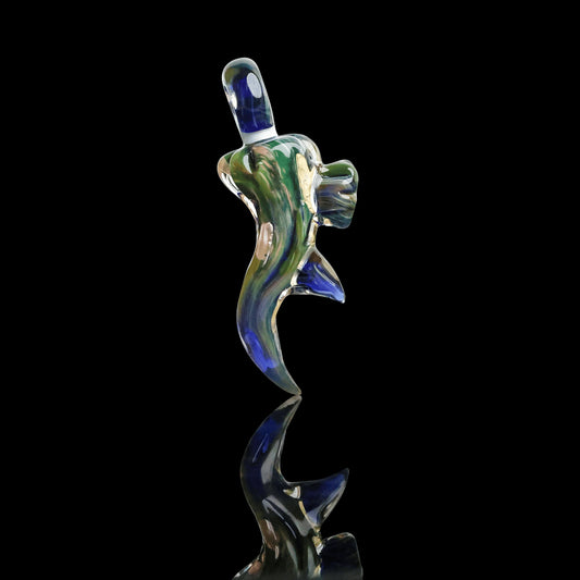 meticulously crafted glass pendant - Antler Collab Pendant by Nathan (N8) Miers x ElksThatRun (2022 Drop)
