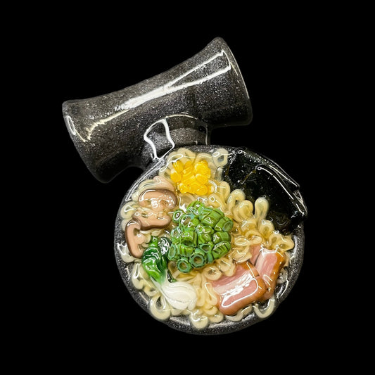 Steel Wool Dot Stack Ramen Pendant by Dojo Glass (2024)