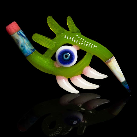 artisan-crafted glass pendant - Collab Pendant (A) by Salt Glass x Sherbet Glass (2022 Drop)