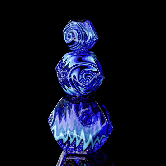 hand-blown design of the Collab Rig by Bhaller Glass x Kuhns Glass (2022 Drop)