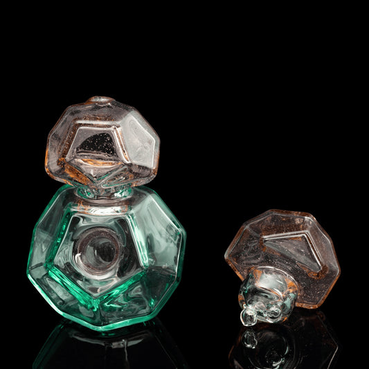 innovative art piece - Solo Geo Traveler Set (C) by Kuhns Glass (2022 Drop)